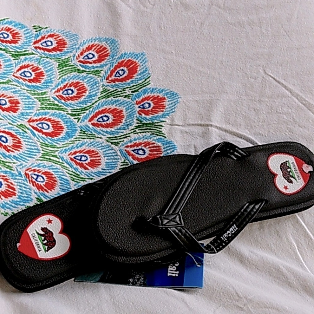 Black hbcali sandals New with tag size 7